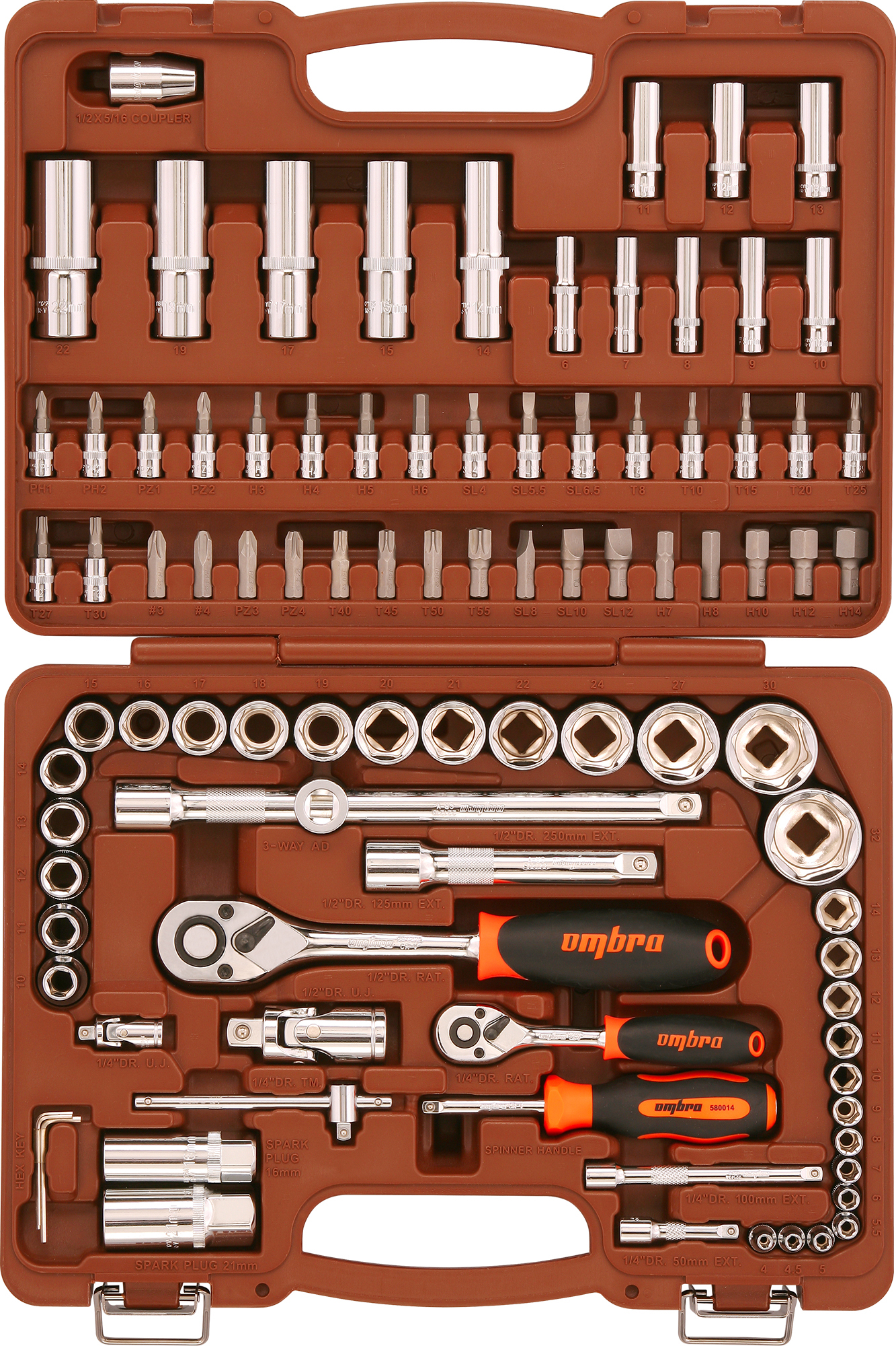 instrument116.com Набор инструмента 1/4", 1/2"DR 94 пр. "Ombra" OMT94S